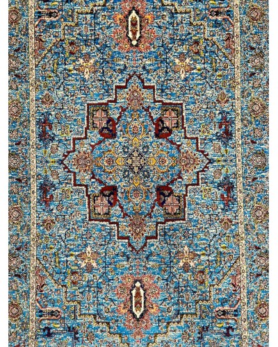 Xalça Natural Halı Nth_İYN01B, ipək/yun, 150x80 sm, rəngbərəng