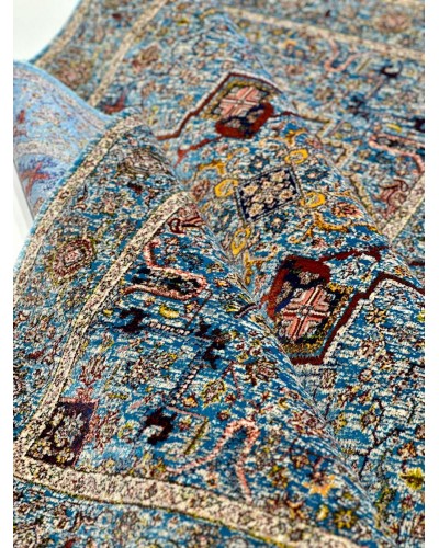 Xalça Natural Halı Nth_İYN01B, ipək/yun, 150x80 sm, rəngbərəng