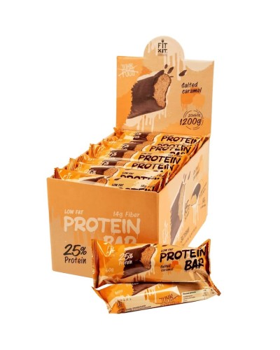 Proteinli baton Fit Kit Protein Bar Duzlu karamel 60 q, 20 əd