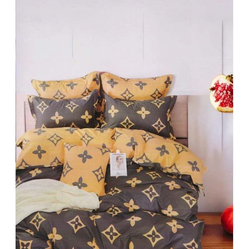 Комплект постельного белья Narlı 000266, пододеяльник 160х200 см, наволочка 50х70 см (2 шт), двуспальный, сатин, разноцветный