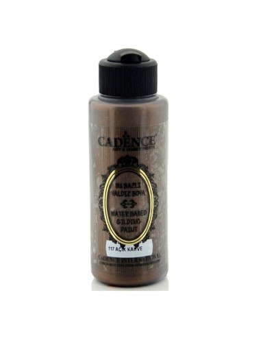 Akril metalik boya Cadence Waterbased Gilding Paint 117 Light Brown 120 ml