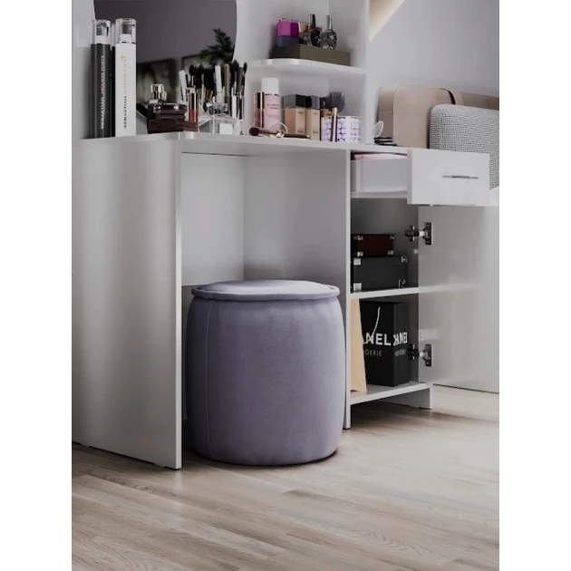 Туалетный столик Art Mebel 50, ламинат, 150х100х45 см, белый