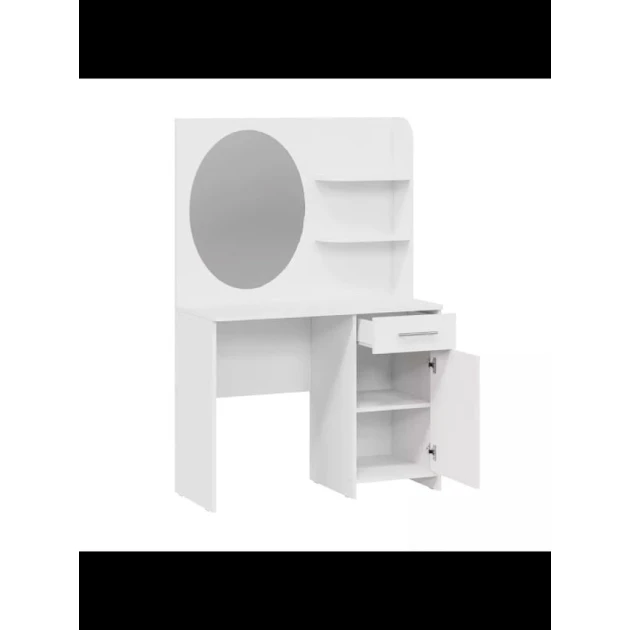 Туалетный столик Art Mebel 50, ламинат, 150х100х45 см, белый