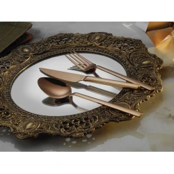 Набор столовых приборов Porland Nature, бронзовый, 20/21/16 см, на 12 персон, 84 предметов Набор столовых приборов Porland Nature, бронзовый, 20/21/16 см, на 12 персон, 84 предметов