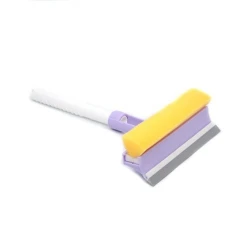 Стеклоочиститель с губкой Flosoft TM.23734, 21 см, белый/фиолетовый