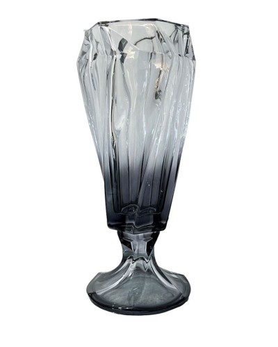 Meyvə qabları dəsti güldan və şirniyyat qabı ilə 00404, 4 parça, şüşə, qara, 22x24 sm, 20x28 sm, 14x15 sm, 34x12 sm
