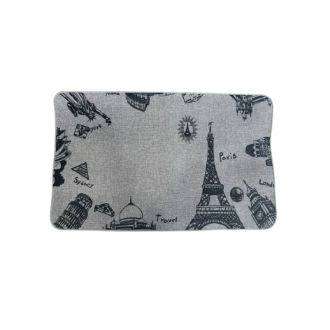 Коврик придверный Yagmur 2110000003857, лен, 50x80 см, серый Коврик придверный Yagmur 2110000003857, лен, 50x80 см, серый