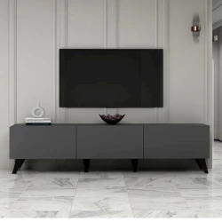 Тумба под ТВ Allrol ev_12115491, ЛДСП, антрацит, 180x45x35 см Тумба под ТВ Allrol ev_12115491, ЛДСП, антрацит, 180x45x35 см