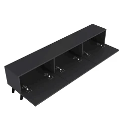 Тумба под ТВ Allrol ev_12115491, ЛДСП, антрацит, 180x45x35 см Тумба под ТВ Allrol ev_12115491, ЛДСП, антрацит, 180x45x35 см