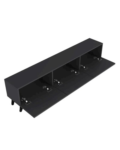 TV üçün tumba Allrol ev_12115491, LDSP, antrasit, 180x45x35 sm