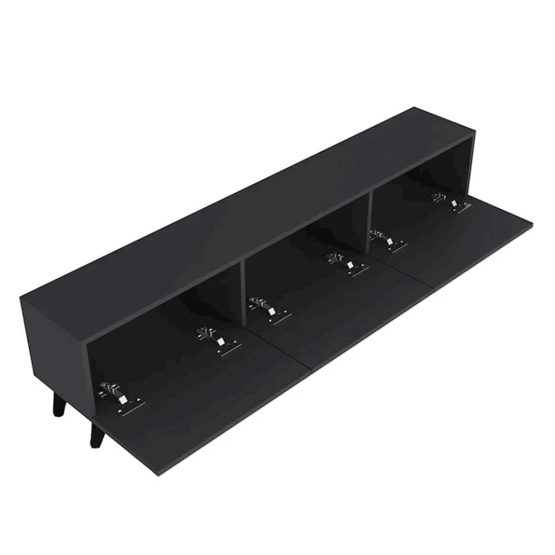 Тумба под ТВ Allrol ev_12115491, ЛДСП, антрацит, 180x45x35 см Тумба под ТВ Allrol ev_12115491, ЛДСП, антрацит, 180x45x35 см