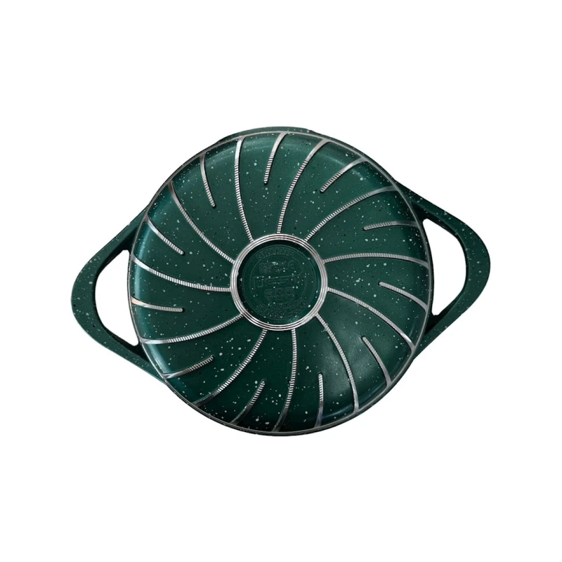 Набор кастрюль Dessini ZGH_00094, гранит, зеленый, 12 предметов