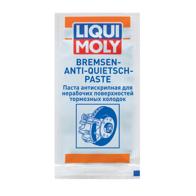 Смазка для тормозных систем Liqui Moly Bremsen-Anti-Quietsch-Paste 10 г Смазка для тормозных систем Liqui Moly Bremsen-Anti-Quietsch-Paste 10 г