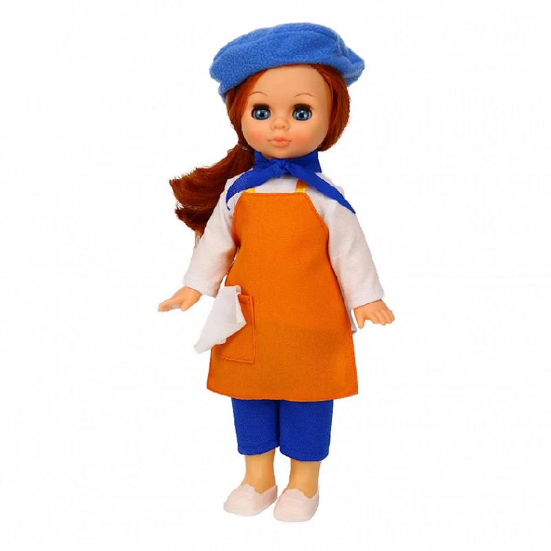 Кукла Весна Художница, 30 см, пластик, с длинными волосами