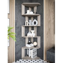 Stellaj 3563_StellajOpenUgolSomona, 156.3х38х38 sm, LDSP, açıq bej