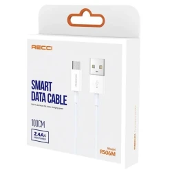 Kabel Micro USB Recci RS06M, 1 m, ağ