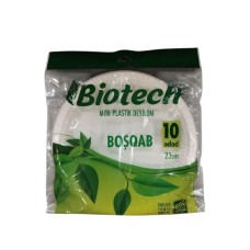 Birdəfəlik boşqablar dəsti Biotech, 23 sm, 10 əd