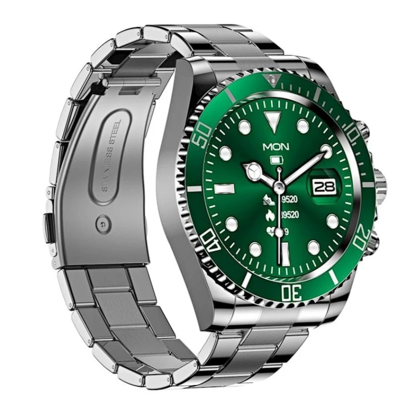 Ağıllı saat Smart Watch JS9 Rolex Silver/Green