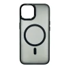 Çexol Magsafe Apple iPhone 13 üçün, Matte Black/Transparent
