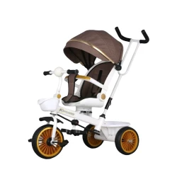 Детский трехколесный велосипед FZ-189, белый/коричневый