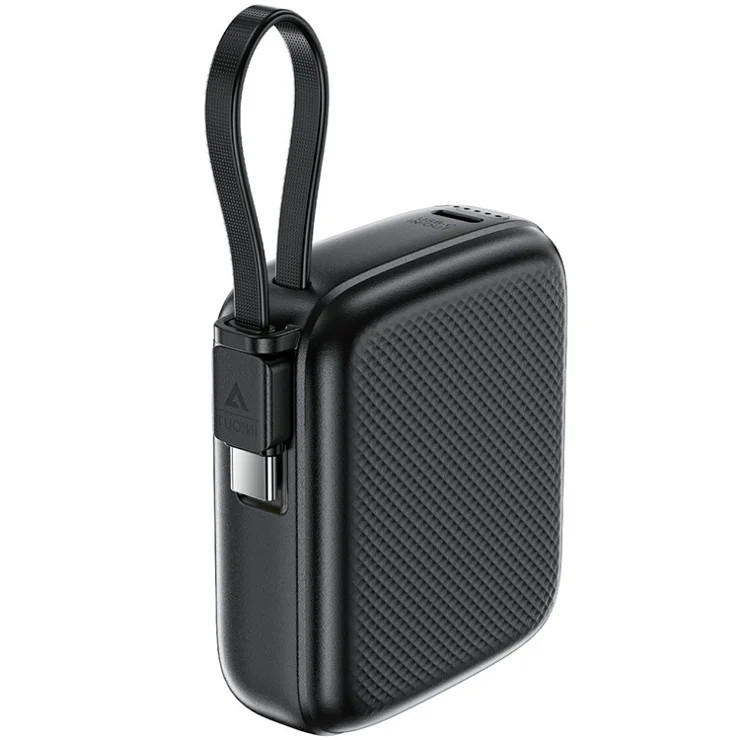 Xarici akkumulyator M15 Power Bank 10000mAh PD20W Black və hədiyyə Borofone BX51 cable Type-C To Lightning