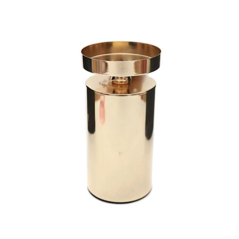 Şamdan Hom-me 15 sm, metal, Qızılı Şamdan Hom-me 15 sm, metal, Qızılı