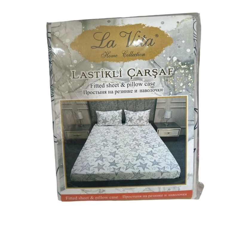 Yataq dəsti La Vita 2110000003356, mələfə 160x200 sm, 2 yastıq üzü, bir yarım, rəngbərəng