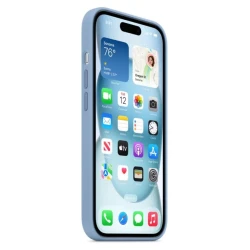 Çexol Apple İphone 15 winter blue - iphone 15 qoruyucu şüşə Çexol Apple İphone 15 winter blue - iphone 15 qoruyucu şüşə