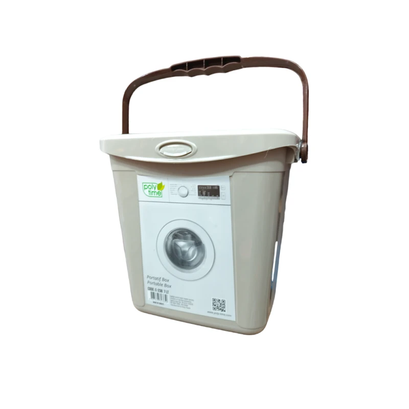 Контейнер для стирального порошка Poly Time HMSD_C20 кремовый, 7 л, 24x20x13 см