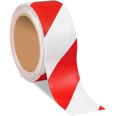 Yapışqan lent Safe, qırmızı/ağ, 500 m