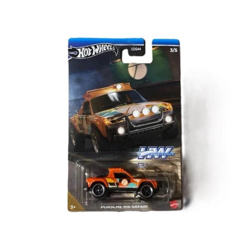 Машинка Hot Wheels Porsche Safari 914, оранжевая, 3+ лет Машинка Hot Wheels Porsche Safari 914, оранжевая, 3+ лет