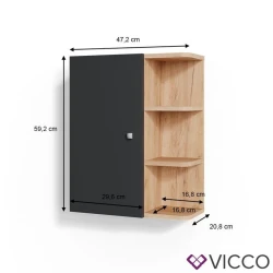 Полка Elegant Wood ZARR253, ламинат, 48х60х21 см