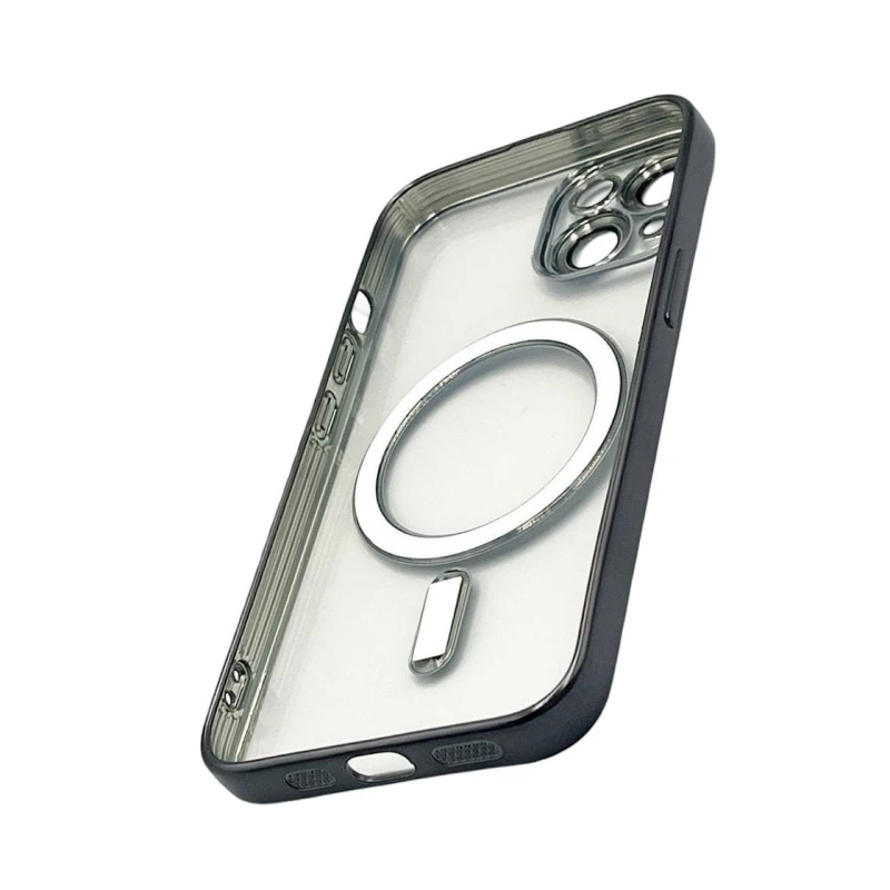 Çexol 888_store_558 MagSafe Apple iPhone 14 üçün Qara/Şəffaf