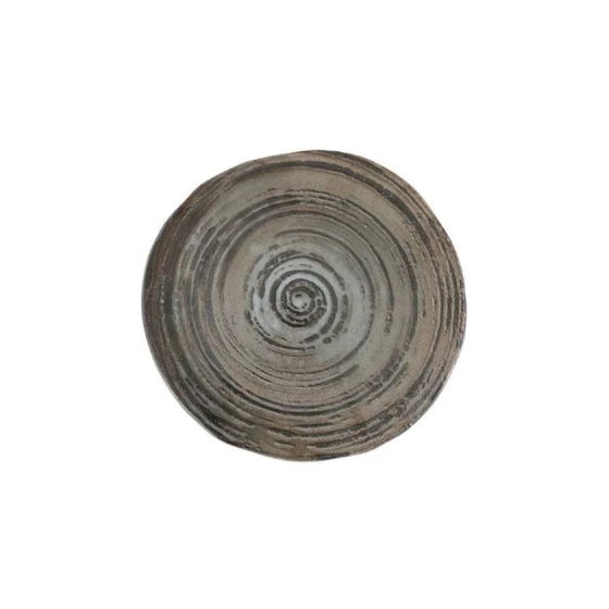 Тарелка Porland Stoneware Vintage, круглая, 23 см, коричневая