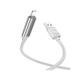 Кабель USB Hoco U127 USB to Lightning, Серебристый/Серый