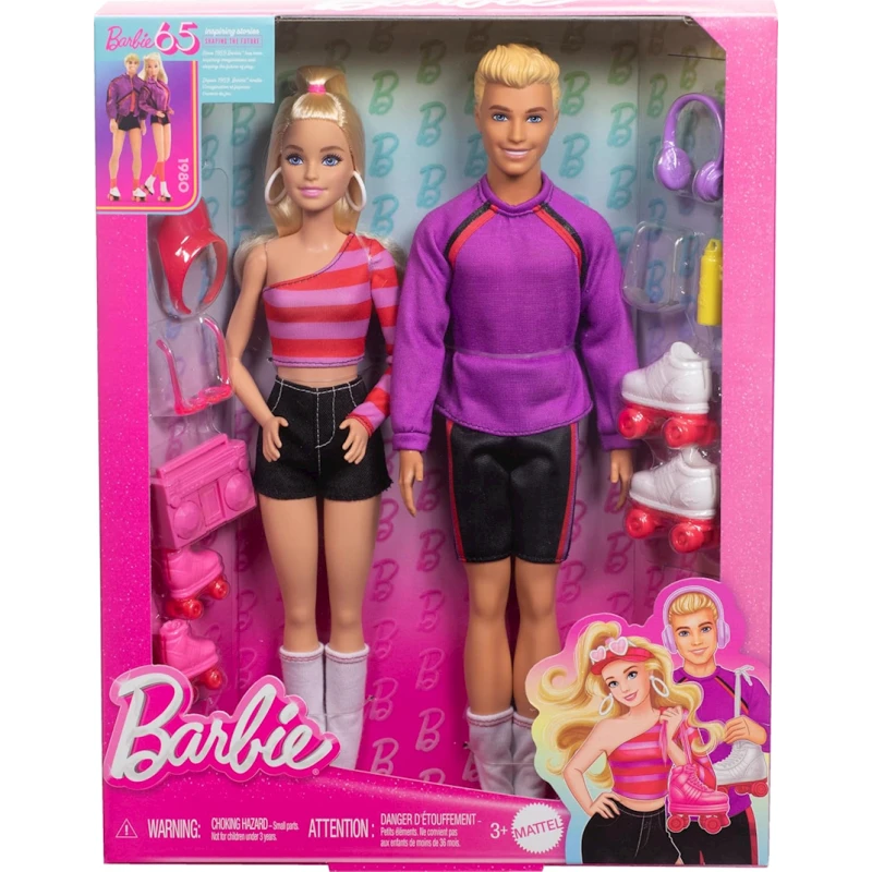 Набор кукол Mattel Barbie and Ken Fashionistas 65th Anniversary HXK90, 3+ лет