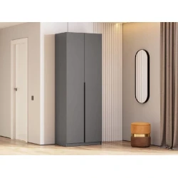 Шкаф ev_12116194, ламинат, серый, 100x50x200 см Шкаф ev_12116194, ламинат, серый, 100x50x200 см