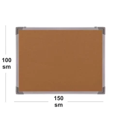 Доска для заметок, пробка, 100x150 см