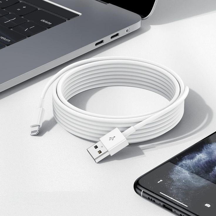 Кабель USB-Lightning Apple Teledoctor/Universal белый 1 м