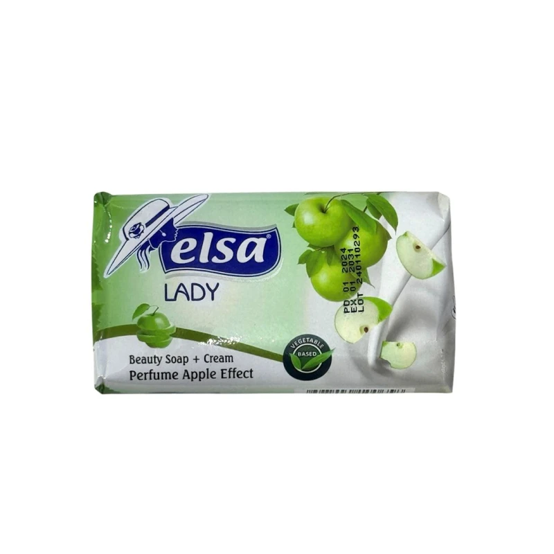 Туалетное крем-мыло Elsa Lady яблочная свежесть, 140 г