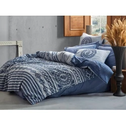 Комлпект постельного белья Cotton Box 006, пододеяльник 200х220, простыня 240х260, наволочки 50х70, двухспальный, хлопок, разноцветный