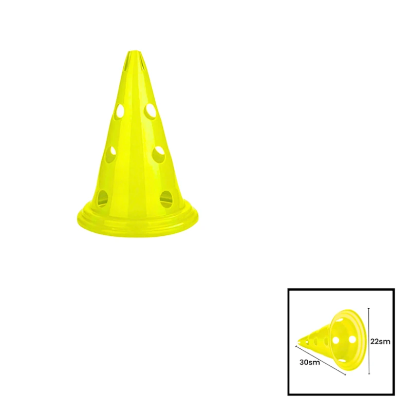 Məşq üçün konus Gymnic, dəlikli, 30x22 sm, sarı Məşq üçün konus Gymnic, dəlikli, 30x22 sm, sarı