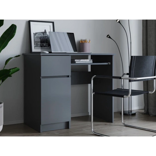 Письменный стол ev_12116185, ламинат, серый, 90x50x77 см Письменный стол ev_12116185, ламинат, серый, 90x50x77 см