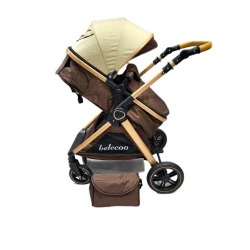 Детская коляска Belecoo X-1D-XAKİ, коричневая