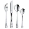 Набор столовых приборов для детей CS Kochsysteme, 4 предмета, нержавеющая сталь, серебристый Набор столовых приборов для детей CS Kochsysteme, 4 предмета, нержавеющая сталь, серебристый