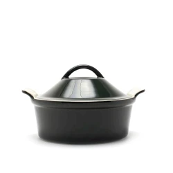 Форма для запекания Gipfel Majolica 3834, жаропрочная керамика, темно-зеленая, 2.4 л, 28х25х16 см