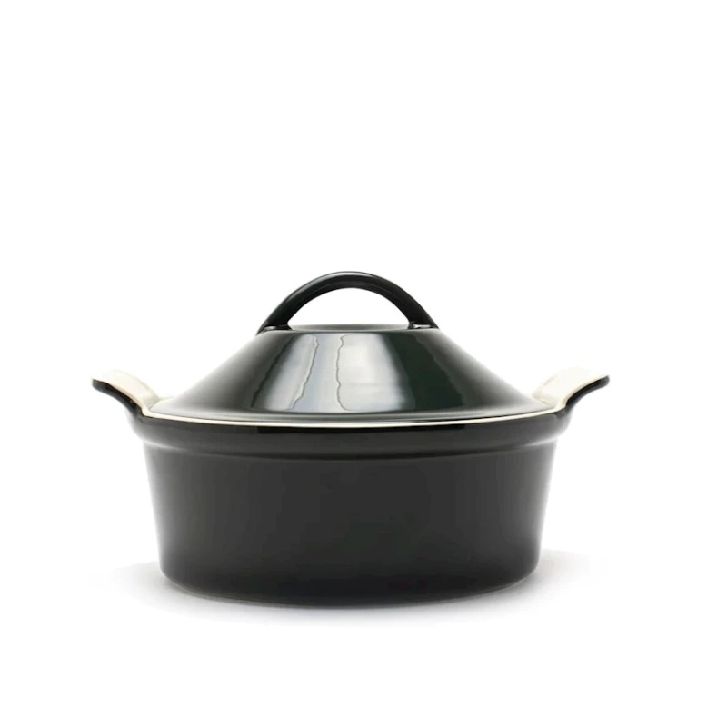 Форма для запекания Gipfel Majolica 3834, жаропрочная керамика, темно-зеленая, 2.4 л, 28х25х16 см