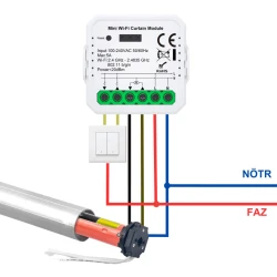 Ağıllı pərdə və jalüz idarəetmə modulu Tuya Mini WiFi - WPM-01