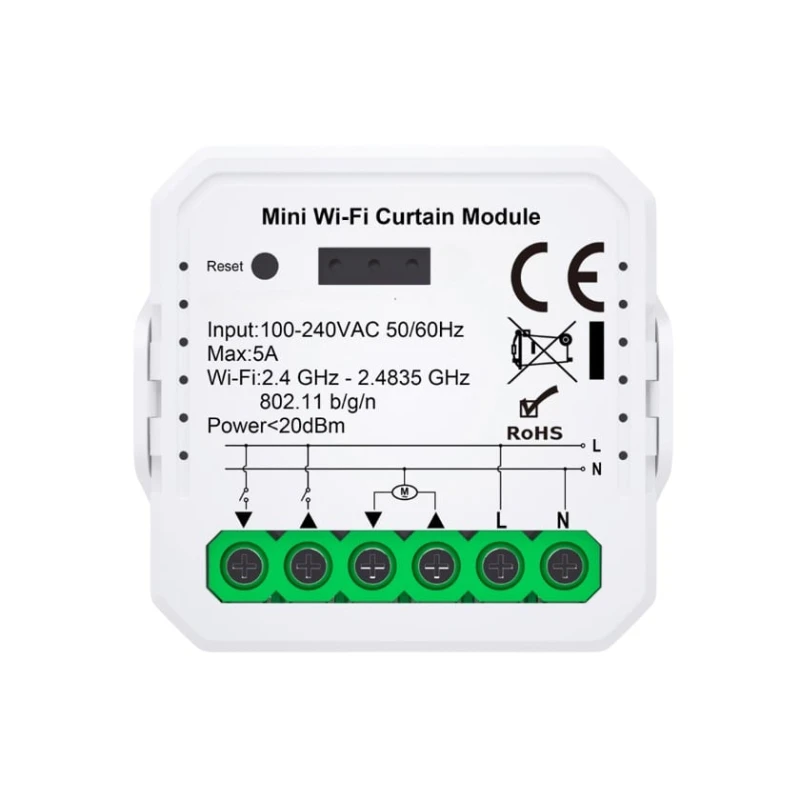 Ağıllı pərdə və jalüz idarəetmə modulu Tuya Mini WiFi - WPM-01