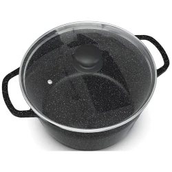 Кастрюля Neva Granite, 4 л, алюминий, черная